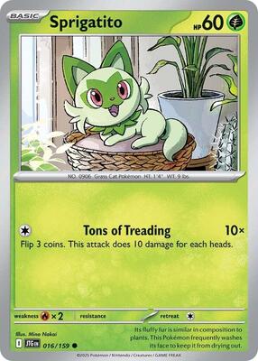Sprigatito 016/159 - Journey Together - Non-Holo