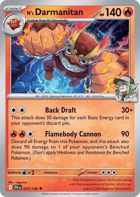 N's Darmanitan 027/159 - Journey Together - Non-Holo