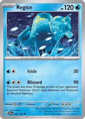 Regice 042/159 - Journey Together - Reverse Holo