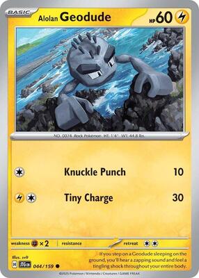 Alolan Geodude 044/159 - Journey Together - Non-Holo