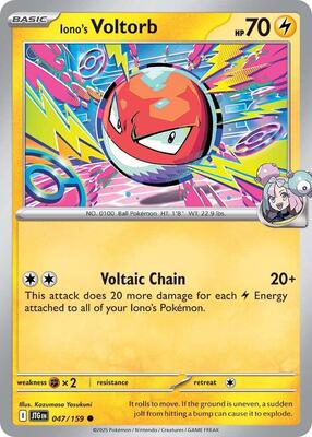 Iono's Voltorb 047/159 - Journey Together - Non-Holo