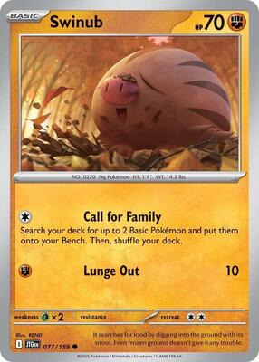 Swinub 077/159 - Journey Together - Non-Holo
