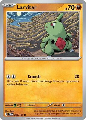 Larvitar 080/159 - Journey Together - Reverse Holo