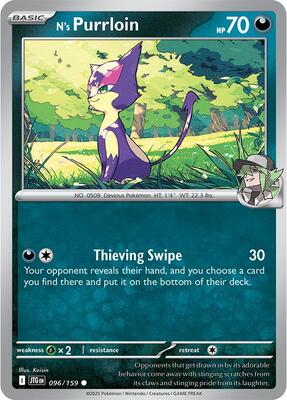 N's Purrloin 096/159 - Journey Together - Reverse Holo