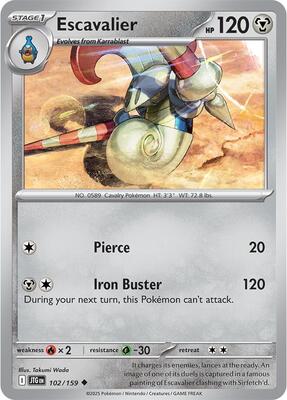 Escavalier 102/159 - Journey Together - Non-Holo
