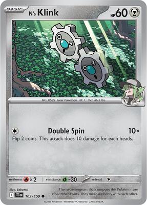 N's Klink 103/159 - Journey Together - Non-Holo