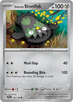Galarian Stunfisk 106/159 - Journey Together - Reverse Holo