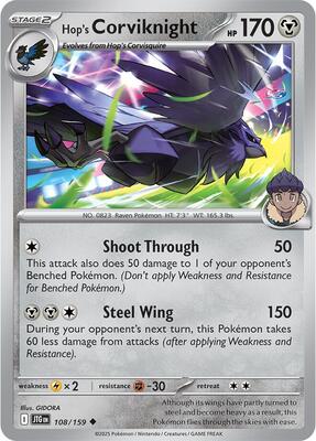 Hop's Corviknight 108/159 - Journey Together - Non-Holo