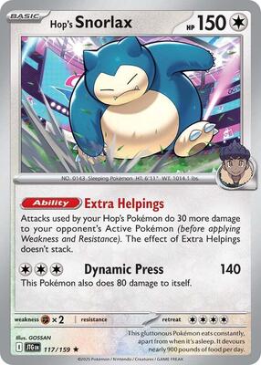 Hop's Snorlax 117/159 - Journey Together - Holo