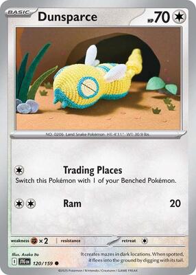 Dunsparce 120/159 - Journey Together - Non-Holo