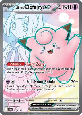 Lillie's Clefairy ex 173/159 - Journey Together - Holo