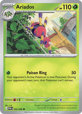 Ariados 002/088 - Perfect Order - Non-Holo