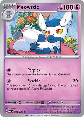 Meowstic 034/088 - Perfect Order - Non-Holo