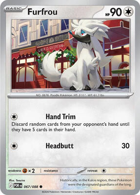 Furfrou 067/088 - Perfect Order - Reverse Holo