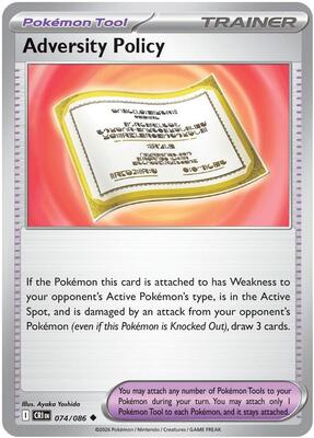 Adversity Policy 074/086 - Chaos Rising - Reverse Holo