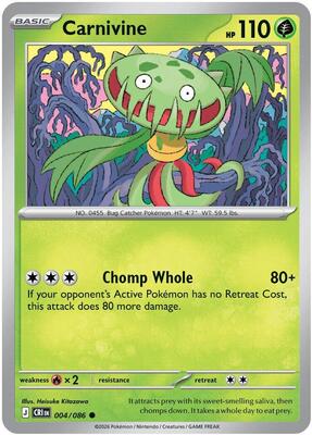 Carnivine 004/086 - Chaos Rising - Reverse Holo