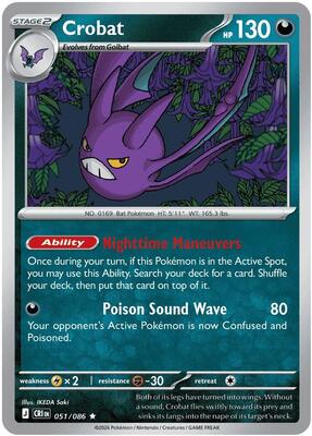 Crobat 051/086 - Chaos Rising - Reverse Holo