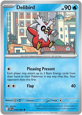 Delibird 018/086 - Chaos Rising - Non-Holo