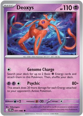 Deoxys 031/086 - Chaos Rising - Reverse Holo