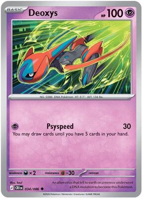 Deoxys 034/086 - Chaos Rising - Reverse Holo