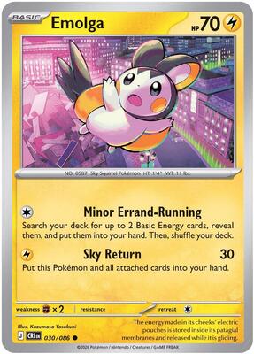 Emolga 030/086 - Chaos Rising - Reverse Holo