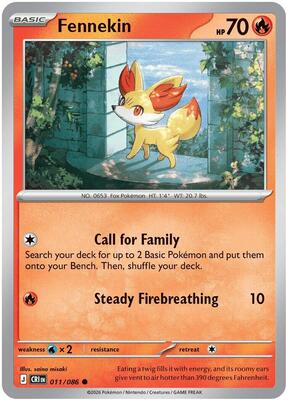 Fennekin 011/086 - Chaos Rising - Non-Holo