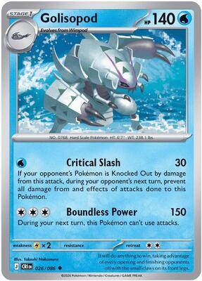 Golisopod 026/086 - Chaos Rising - Reverse Holo