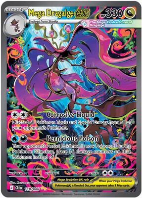 Mega Dragalge ex 118/086 - Chaos Rising - Holo