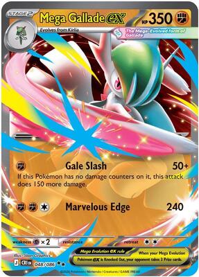 Mega Gallade ex 048/086 - Chaos Rising - Holo