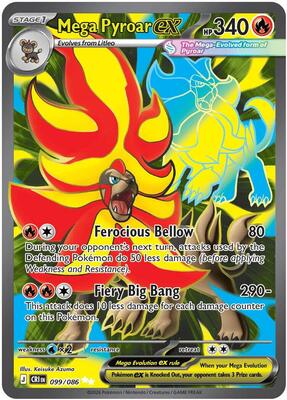 Mega Pyroar ex 099/086 - Chaos Rising - Holo