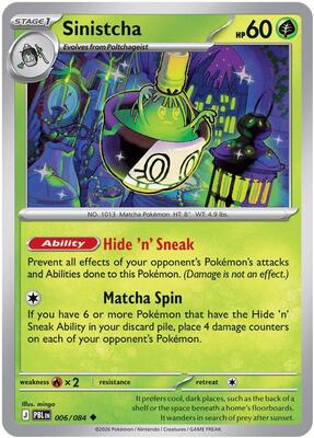 Sinistcha 006/084 - Pitch Black - Reverse Holo