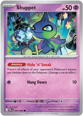 Shuppet 033/084 - Pitch Black - Reverse Holo