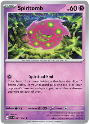 Spiritomb 035/084 - Pitch Black - Holo