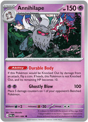 Annihilape 041/084 - Pitch Black - Reverse Holo