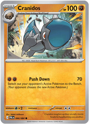 Cranidos 044/084 - Pitch Black - Reverse Holo