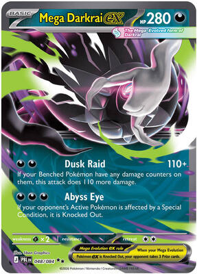 Mega Darkrai ex 048/084 - Pitch Black - Holo