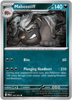 Mabosstiff 058/084 - Pitch Black - Non-Holo