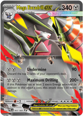 Mega Excadrill ex 065/084 - Pitch Black - Holo