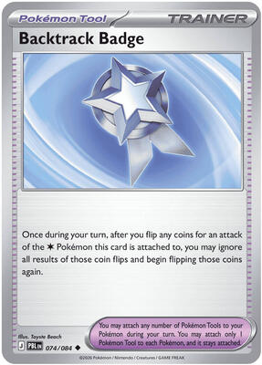 Backtrack Badge 074/084 - Pitch Black - Non-Holo