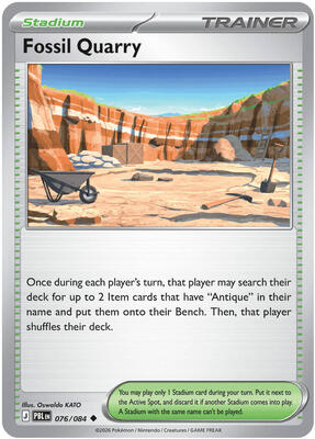 Fossil Quarry 076/084 - Pitch Black - Non-Holo