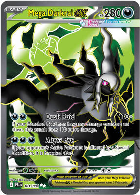Mega Darkrai ex 101/084 - Pitch Black - Holo