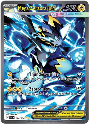 Mega Zeraora ex 114/084 - Pitch Black - Holo